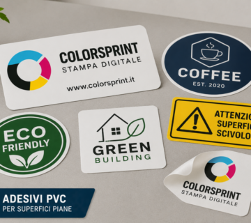 Adesivi PVC personalizzati per superfici piane