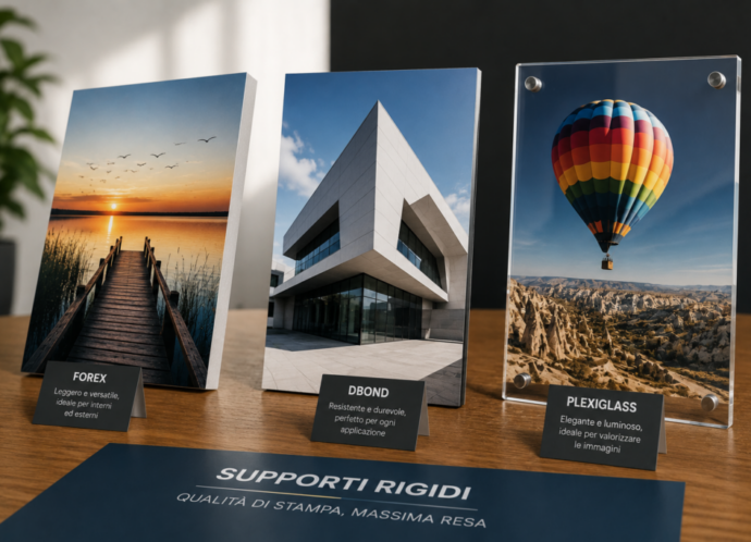 Supporti rigidi Forex, Dbond e Plexiglass stampati professionalmente