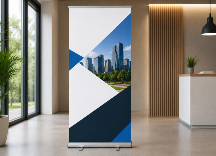 Roll-up personalizzato per fiere, eventi e punti vendita